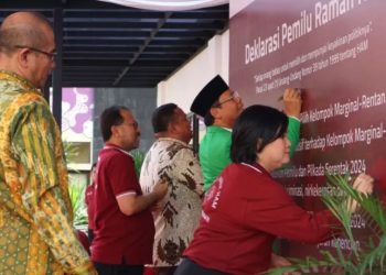 Komnas HAM dan Institusi Terkait Bersatu Deklarasi untuk Pemilu dan Pilkada 2024 Ramah HAM